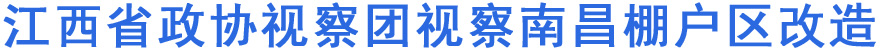 江西省政协视察团视察南昌棚户区改造