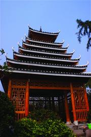 世园会广西展园特色浓郁 打铜鼓听三姐对歌