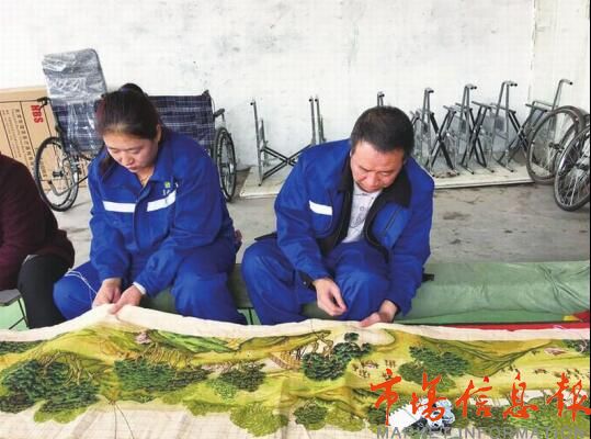 集宁22位残疾人绣巨幅《清明上河图》向自治区成立70周年献礼
