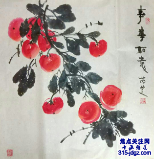 喜迎十九大，安瑞芝国画艺术--焦点关注网（www.315-jdgz.com)书画频道举办“一带一路”瑰宝中华：将军、部长、书法家、画家才艺笔会连续播报展活动（三）