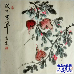 喜迎十九大，安瑞芝国画艺术--焦点关注网（www.315-jdgz.com)书画频道举办“一带一路”瑰宝中华：将军、部长、书法家、画家才艺笔会连续播报展活动（三）