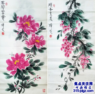 安瑞芝国画艺术--焦点关注网（www.315-jdgz.com)书画频道举办“一带一路”瑰宝中华：将军、部长、书法家、画家才艺笔会连续播报展活动（三）