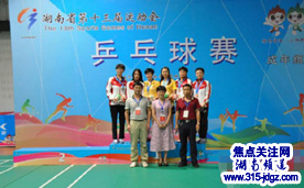 [邵阳] 省运会(成年组)乒乓球比赛收官