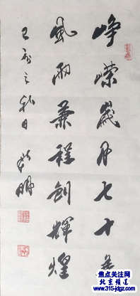 翰墨战疫 同舟共济—焦点关注网(ww.315-jdgz.com)北京频道书画名家栏目举办全国书画名家主题创作线上网络播报展之--潘新明书法艺术