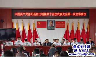 中共邵阳县岩口铺镇第十四次代表大会召开