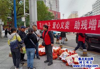湖南辰溪:红马甲爱心义卖 助残增收别样红----辰溪县义工协会志愿行